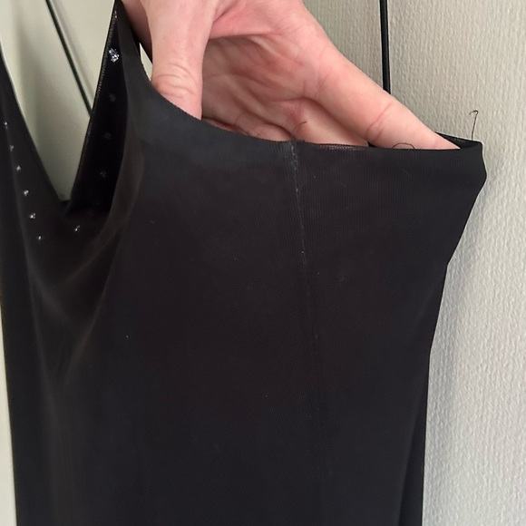 Y2K BYER TOO! Asymmetric Sparkly Midi Slip Dress Whimsigoth Fairy Grunge Sz L - Picture 6 of 15